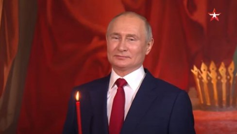 ПУТИН ПОСЛАО ВАСКРШЊУ ЧЕСТИТКУ: Ево шта је поручио верницима (ВИДЕО) ПУТИН ПОСЛАО ВАСКРШЊУ ЧЕСТИТКУ: Ево шта је поручио верницима (ВИДЕО)