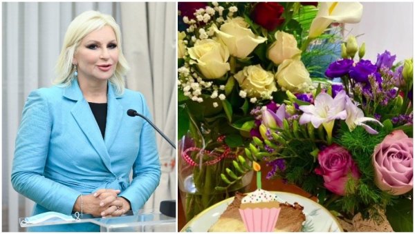 УЗ ЦВЕЋЕ И КЊИГА: Зорана Михајловић за рођендан добила поклоне од сарадника УЗ ЦВЕЋЕ И КЊИГА: Зорана Михајловић за рођендан добила поклоне од сарадника
