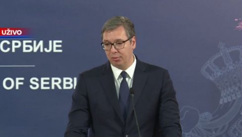 PREDSEDNIK VUČIĆ: Srbija insistira da se poštuju granice utvrđene odlukom UN PREDSEDNIK VUČIĆ: Srbija insistira da se poštuju granice utvrđene odlukom UN