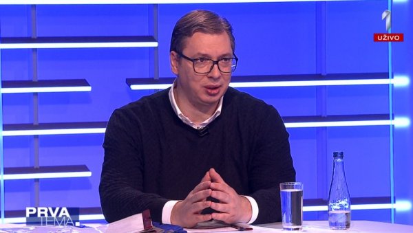 ОДБИО САМ АМЕРИЧКИ ПРИТИСАК: Вучић - Успео сам да сачувам границе Србије, понашао сам се онако како се нико пре мене није понашао ОДБИО САМ АМЕРИЧКИ ПРИТИСАК: Вучић - Успео сам да сачувам границе Србије, понашао сам се онако како се нико пре мене није понашао