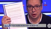 VUČIĆ POKAZAO DOKUMENT IZ VAŠINGTONA: Ovo je moj potpis, nigde nema priznanja Kosova