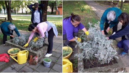 NOVO RUHO BANATSKOG KARAĐORĐEVA: Dame iz Vidovdana uređivale selo za stoti rođendan NOVO RUHO BANATSKOG KARAĐORĐEVA: Dame iz Vidovdana uređivale selo za stoti rođendan