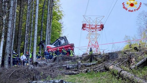 NOVI BILANS PADA ŽIČARE U ITALIJI: 14 poginulo, među stradalima i pet Izraelaca NOVI BILANS PADA ŽIČARE U ITALIJI: 14 poginulo, među stradalima i pet Izraelaca