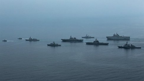 GOMILAJU SNAGE NA MORU: Kineska flota na korak do Tajvana