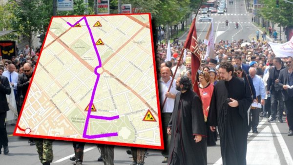 ОВЕ УЛИЦЕ СУ ЗАТВОРЕНЕ ДАНАС: Спасовданска литија почиње у 19 часова, ево где је обустављен саобраћај (МАПА) ОВЕ УЛИЦЕ СУ ЗАТВОРЕНЕ ДАНАС: Спасовданска литија почиње у 19 часова, ево где је обустављен саобраћај (МАПА)