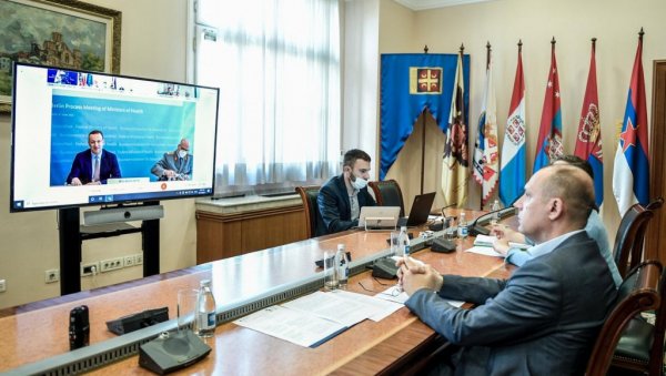 ЛОНЧАР НА САСТАНКУ МИНИСТАРА ЗДРАВЉА У ОКВИРУ БЕРЛИНСКОГ ПРОЦЕРА: Безбедна путовања грађана Србије и борба против вируса корона ЛОНЧАР НА САСТАНКУ МИНИСТАРА ЗДРАВЉА У ОКВИРУ БЕРЛИНСКОГ ПРОЦЕРА: Безбедна путовања грађана Србије и борба против вируса корона