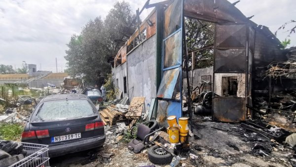 У РАДЊИ КОД МЕДЕ ИЗГОРЕЛО ЈЕ БАШ СВЕ: После пожара у ауто-механичарској радионици са перионицом сумира се штета У РАДЊИ КОД МЕДЕ ИЗГОРЕЛО ЈЕ БАШ СВЕ: После пожара у ауто-механичарској радионици са перионицом сумира се штета
