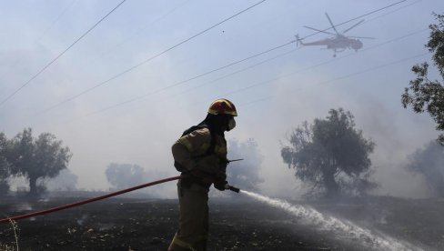 VLASTI EVAKUIŠU GRAĐANE: Šumski požar kod Atine preti da se proširi do kuća VLASTI EVAKUIŠU GRAĐANE: Šumski požar kod Atine preti da se proširi do kuća
