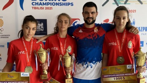 MEDALJE ZA BOKSERKE NA EP: Tri bronze srpskih juniorki na prvenstvu u Gruziji MEDALJE ZA BOKSERKE NA EP: Tri bronze srpskih juniorki na prvenstvu u Gruziji
