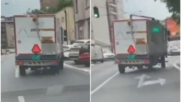 ШТА СЕ ОВО ДЕШАВА? Вожња камиона у Димитрија Туцовића узнемирила Београђане (ВИДЕО) ШТА СЕ ОВО ДЕШАВА? Вожња камиона у Димитрија Туцовића узнемирила Београђане (ВИДЕО)