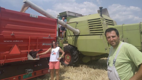 У СКЛАДИШТУ 200 ТОНА ЧЕКА БОЉУ ЦЕНУ: Савићи из Стриже завршили жетву пшенице на 85 хектара, у рекордном року У СКЛАДИШТУ 200 ТОНА ЧЕКА БОЉУ ЦЕНУ: Савићи из Стриже завршили жетву пшенице на 85 хектара, у рекордном року