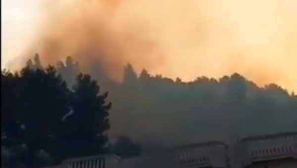 ВЕЛИКИ ПОЖАР У СУТОМОРУ: Ватра гута подручје од Спичанског поља ка Голом брду ВЕЛИКИ ПОЖАР У СУТОМОРУ: Ватра гута подручје од Спичанског поља ка Голом брду