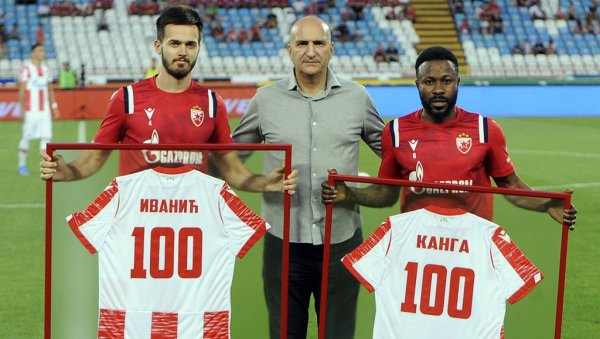 ИВАНИЋ И КАНГА У КЛУБУ 100: Редак јубилеј обележава Звездин двојац у мечу против Напретка ИВАНИЋ И КАНГА У КЛУБУ 100: Редак јубилеј обележава Звездин двојац у мечу против Напретка