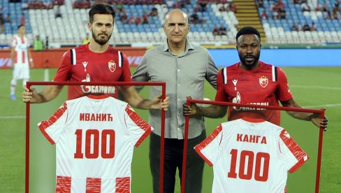 ИВАНИЋ И КАНГА У КЛУБУ 100: Редак јубилеј обележава Звездин двојац у мечу против Напретка ИВАНИЋ И КАНГА У КЛУБУ 100: Редак јубилеј обележава Звездин двојац у мечу против Напретка