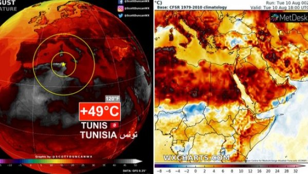 МЕТЕОРОЛОГ УПОЗОРАВА: Из Африке у Европу долази застрашујући топлотни талас МЕТЕОРОЛОГ УПОЗОРАВА: Из Африке у Европу долази застрашујући топлотни талас