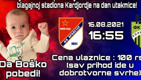 UTAKMICA SEZONE, ALI ŽIVOTNA: Proleter čeka Kolubaru, sav prihod ide za lečenje Boška Guglete UTAKMICA SEZONE, ALI ŽIVOTNA: Proleter čeka Kolubaru, sav prihod ide za lečenje Boška Guglete