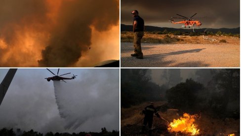 POŽARI BESNE U GRČKOJ: Buktinje na četiri glavna fronta POŽARI BESNE U GRČKOJ: Buktinje na četiri glavna fronta