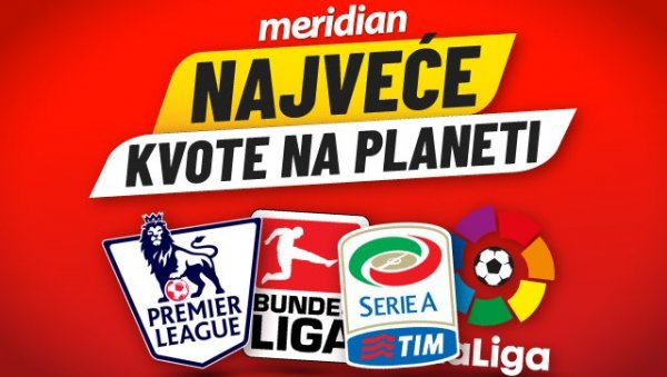 МЕРИДИАН НАЈВЕЋЕ КВОТЕ ЗА КЛАЂЕЊЕ: Стандард 2.25, Астон Вила 1.95! МЕРИДИАН НАЈВЕЋЕ КВОТЕ ЗА КЛАЂЕЊЕ: Стандард 2.25, Астон Вила 1.95!