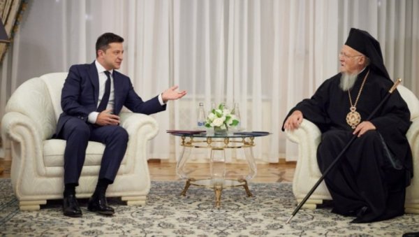 ПАТРИЈАРХ ВАРТОЛОМЕЈ КОД ЗЕЛЕНСКОГ: Разговори о Донбасу и кршењу права верника на „окупираним територијама“ ПАТРИЈАРХ ВАРТОЛОМЕЈ КОД ЗЕЛЕНСКОГ: Разговори о Донбасу и кршењу права верника на „окупираним територијама“