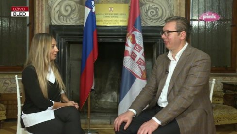 ПРЕДСЕДНИК СРБИЈЕ СА БЛЕДА: Отворени Балкан има будућност ПРЕДСЕДНИК СРБИЈЕ СА БЛЕДА: Отворени Балкан има будућност