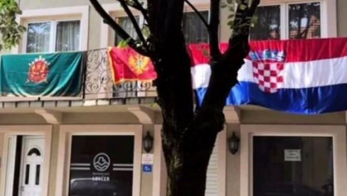HRVATSKOM ZASTAVOM BRANE CETINJE: Pored crnogorske se vijori i šahovnica HRVATSKOM ZASTAVOM BRANE CETINJE: Pored crnogorske se vijori i šahovnica