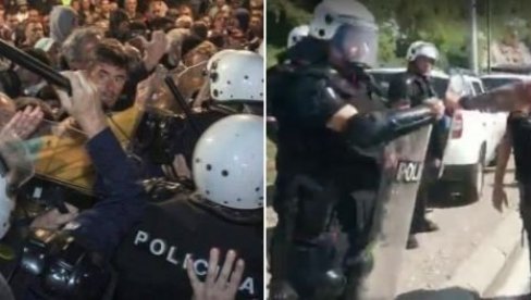 MEDOJEVIĆ:Sve je dil prve i druge familije, kad Milo pravi proteste policija se pozdravlja sa protestantima! (FOTO) MEDOJEVIĆ:Sve je dil prve i druge familije, kad Milo pravi proteste policija se pozdravlja sa protestantima! (FOTO)