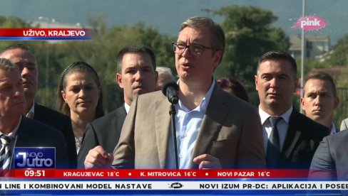 СРБИЈА ЋЕ БИТИ ПОД СВЕ ЖЕШЋИМ ПРИТИСЦИМА: Вучић - Морамо да се боримо заједно, да чувамо нашу земљу! СРБИЈА ЋЕ БИТИ ПОД СВЕ ЖЕШЋИМ ПРИТИСЦИМА: Вучић - Морамо да се боримо заједно, да чувамо нашу земљу!