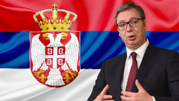 СРАМОТНО: Хоће Вучићу да забране да развије заставу Србије (ФОТО) СРАМОТНО: Хоће Вучићу да забране да развије заставу Србије (ФОТО)