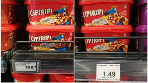 I SRPSKI KREM JEFTINIJI KOD KOMŠIJA: Cipiripi krem u Crnoj Gori 176, a kod nas i do 310 dinara I SRPSKI KREM JEFTINIJI KOD KOMŠIJA: Cipiripi krem u Crnoj Gori 176, a kod nas i do 310 dinara