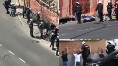 ПОЈАВИЛИ СЕ СНИМЦИ УХАПШЕНИХ ХУЛИГАНА: Изгредници оборени на под са лисицама на рукама (ВИДЕО) ПОЈАВИЛИ СЕ СНИМЦИ УХАПШЕНИХ ХУЛИГАНА: Изгредници оборени на под са лисицама на рукама (ВИДЕО)