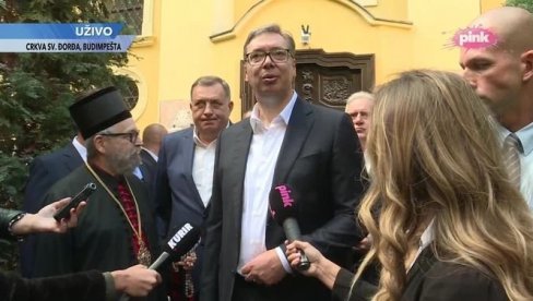 ВУЧИЋ У БУДИМПЕШТИ: Курти жели признање у замену за повлачење мера Приштине и снага РОСУ (ФОТО/ВИДЕО) ВУЧИЋ У БУДИМПЕШТИ: Курти жели признање у замену за повлачење мера Приштине и снага РОСУ (ФОТО/ВИДЕО)