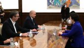 ВЕЛИКА ПОДРШКА НР КИНЕ СРБИЈИ: Председник Вучић и амбасадорка Чен Бо разговарали о ситуацији на северу КиМ ВЕЛИКА ПОДРШКА НР КИНЕ СРБИЈИ: Председник Вучић и амбасадорка Чен Бо разговарали о ситуацији на северу КиМ