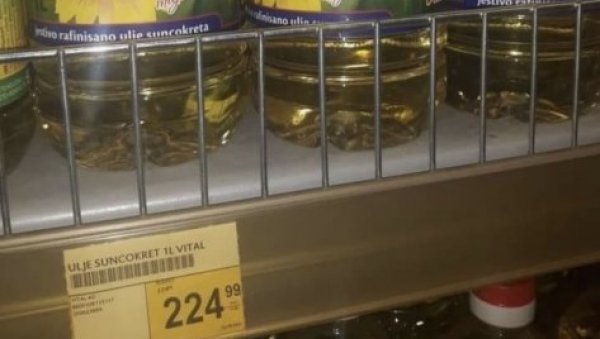 ЗЕЈТИН ПРЖИ НОВЧАНИК: Поскупљење сунцокрета и јестивог уља на берзама гура скок и у трговинама - флаша од 200 до чак 225 динара ЗЕЈТИН ПРЖИ НОВЧАНИК: Поскупљење сунцокрета и јестивог уља на берзама гура скок и у трговинама - флаша од 200 до чак 225 динара
