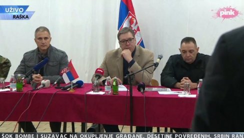 ВУЧИЋ НА САСТАНКУ СА СРБИМА СА КиМ: Нећемо дозволити Олује, Бљесак, погром из 2004! Штитићемо наш народ ВУЧИЋ НА САСТАНКУ СА СРБИМА СА КиМ: Нећемо дозволити Олује, Бљесак, погром из 2004! Штитићемо наш народ