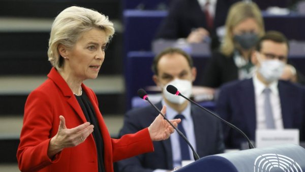 ЗА УКРАЈИНУ ДОДАТНИХ ДЕВЕТ МИЛИЈАРДИ ЕВРА Фон дер Лајенова најавила нову помоћ из буџета ЕУ ЗА УКРАЈИНУ ДОДАТНИХ ДЕВЕТ МИЛИЈАРДИ ЕВРА Фон дер Лајенова најавила нову помоћ из буџета ЕУ
