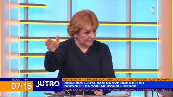 ДАНИЦА ГРУЈИЧИЋ НАПАЛА АНТИВАКСЕРЕ: Лекари који не верују вакцини су у мањини ДАНИЦА ГРУЈИЧИЋ НАПАЛА АНТИВАКСЕРЕ: Лекари који не верују вакцини су у мањини