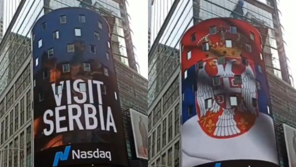 ВИЈОРИ СЕ СРПСКА ЗАСТАВА: Спот о везама Србије и САД свака три минута на Тајмс скверу! (ВИДЕО) ВИЈОРИ СЕ СРПСКА ЗАСТАВА: Спот о везама Србије и САД свака три минута на Тајмс скверу! (ВИДЕО)