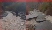 BUJICA NOSI SVE! Kritično u Konjicu - Neretva odnela tri mosta, od puta ostao samo izlomljeni asfalt (VIDEO)