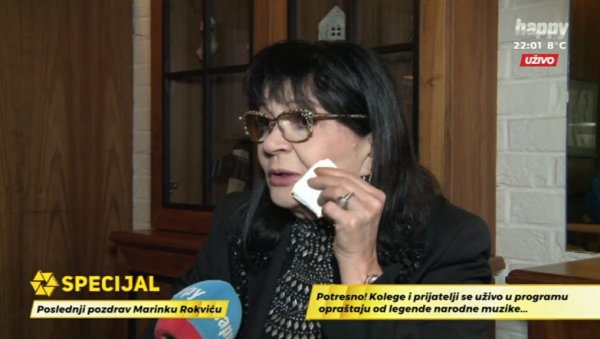 НАДА ОБРИЋ У СУЗАМА: Маринко Роквић је отишао код анђела, очекивала сам да он ће он мени доћи на сахрану НАДА ОБРИЋ У СУЗАМА: Маринко Роквић је отишао код анђела, очекивала сам да он ће он мени доћи на сахрану