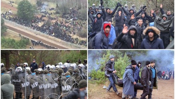 НАПЕТО НА ГРАНИЦИ БЕЛОРУСИЈЕ И ПОЉСКЕ: Мигранти постављају шаторе, Литванија послала војску, Пољаци подигли авионе (ФОТО/ВИДЕО) НАПЕТО НА ГРАНИЦИ БЕЛОРУСИЈЕ И ПОЉСКЕ: Мигранти постављају шаторе, Литванија послала војску, Пољаци подигли авионе (ФОТО/ВИДЕО)
