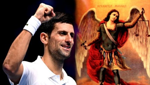 ARANĐELOVDAN, A NOVAK ĐOKOVIĆ PORUČUJE: Slava Bogu! (FOTO) ARANĐELOVDAN, A NOVAK ĐOKOVIĆ PORUČUJE: Slava Bogu! (FOTO)