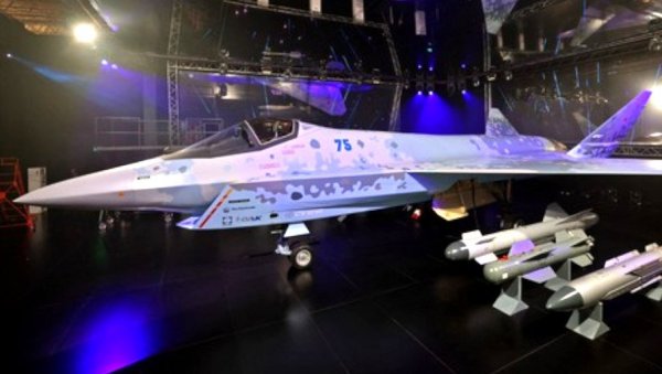 СУ-75 ШАХ-МАТ ДОСТИЖЕ ЗАВРШНУ ФАЗУ РАЗВОЈА: Када ће руски стеалтх ловац коначно полетети? (ВИДЕО) СУ-75 ШАХ-МАТ ДОСТИЖЕ ЗАВРШНУ ФАЗУ РАЗВОЈА: Када ће руски стеалтх ловац коначно полетети? (ВИДЕО)