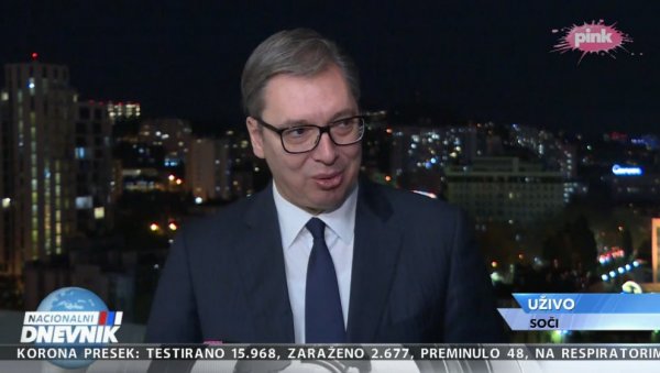 ВУЧИЋ СЕ ОБРАТИО ИЗ СОЧИЈА Путин ми је рекао: Александре, решење ће бити добро ВУЧИЋ СЕ ОБРАТИО ИЗ СОЧИЈА Путин ми је рекао: Александре, решење ће бити добро