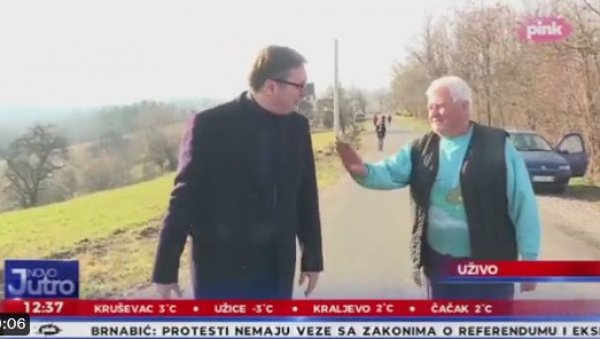 ЖИВИ БИЛИ, ТУ СМО УЗ ВАС ДОК СМО ЖИВИ: Речи мештанина Корените упућене Вучићу одзвањају у ушима свих (ВИДЕО) ЖИВИ БИЛИ, ТУ СМО УЗ ВАС ДОК СМО ЖИВИ: Речи мештанина Корените упућене Вучићу одзвањају у ушима свих (ВИДЕО)