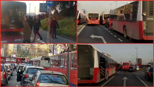 ОБУСТАВЉЕНО 79 ЛИНИЈА ЈАВНОГ ПРЕВОЗА! Између 25-30 хиљада људи морало је да напусти возила ОБУСТАВЉЕНО 79 ЛИНИЈА ЈАВНОГ ПРЕВОЗА! Између 25-30 хиљада људи морало је да напусти возила