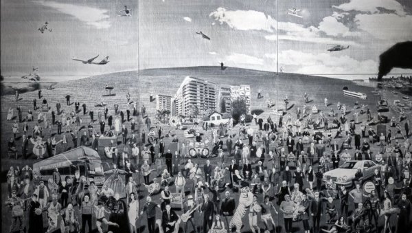 СМРТ ЈЕ ДАНАС РОБА НА ТРЖИШТУ: Бањалучки уметник Младен Миљановић о изложби у Салону Музеја савремене уметности СМРТ ЈЕ ДАНАС РОБА НА ТРЖИШТУ: Бањалучки уметник Младен Миљановић о изложби у Салону Музеја савремене уметности