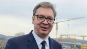 Vučić obilazi radove na izgradnji Novog savskog mosta (VIDEO)