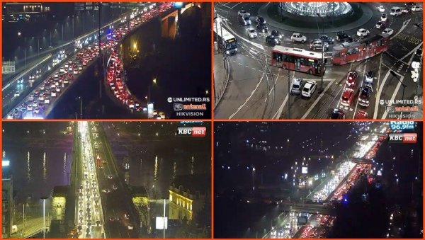 КОЛАПС НА УЛИЦАМА БЕОГРАДА: Гужве почеле још око 13 сати, избегавајте ове делове града (ФОТО) КОЛАПС НА УЛИЦАМА БЕОГРАДА: Гужве почеле још око 13 сати, избегавајте ове делове града (ФОТО)