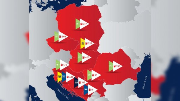 СКАНДАЛОЗАН ПОТЕЗ: Компанија МОЛ објавила мапу на коме је Косово и Метохија отцепљено од Србије СКАНДАЛОЗАН ПОТЕЗ: Компанија МОЛ објавила мапу на коме је Косово и Метохија отцепљено од Србије
