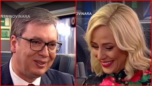 NE BI MI TO SADA TREBALO: Predsednik Vučić se našalio sa Dušicom - ona se zakašljala, pa dobila ozbiljno pitanje NE BI MI TO SADA TREBALO: Predsednik Vučić se našalio sa Dušicom - ona se zakašljala, pa dobila ozbiljno pitanje